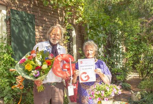 Cor Swanenberg en zijn vrouw. Cor is de winnaar van de Zachte G prijs 2020. Fotograaf Anneke Leliefeld. Erfgoed Brabant