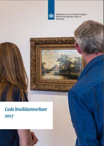 Cover brochure Code bruikleenverkeer 2017. Bron: Rijksdienst voor het Cultureel Erfgoed