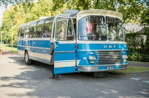 Blauwe DAF bus. Foto Eyecatcher